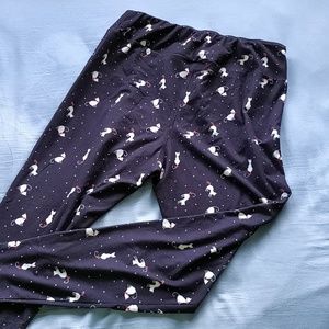 Kitty Cat Print High Waisted Leggings